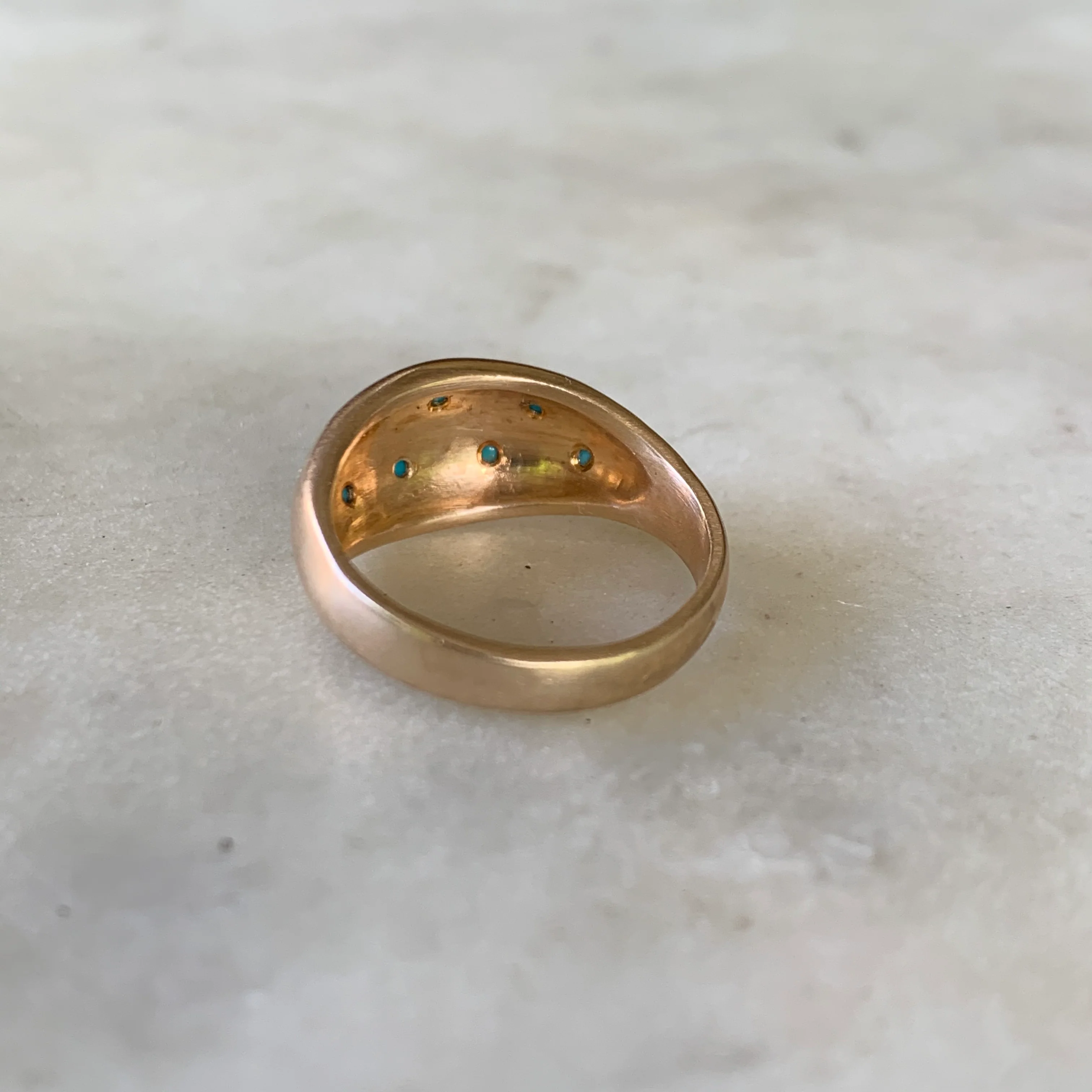 AMANDA RING — 8 TURQUOISE STONES - Image 4